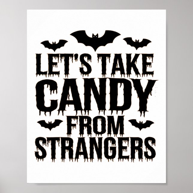 Póster Disfraz divertida de Halloween nos lleva a Candy d (Frente)