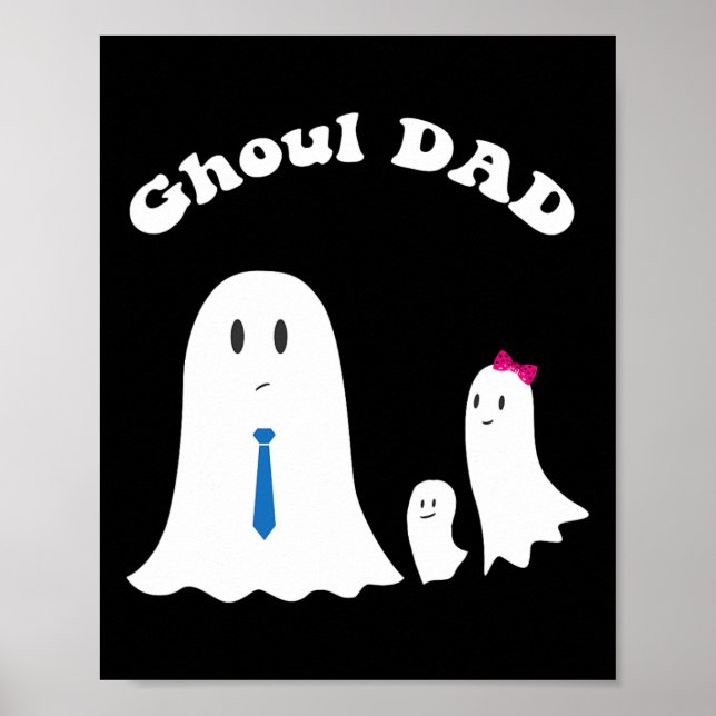 Póster Disfraz divertida de Halloween Padre Ghoul Dad (Frente)