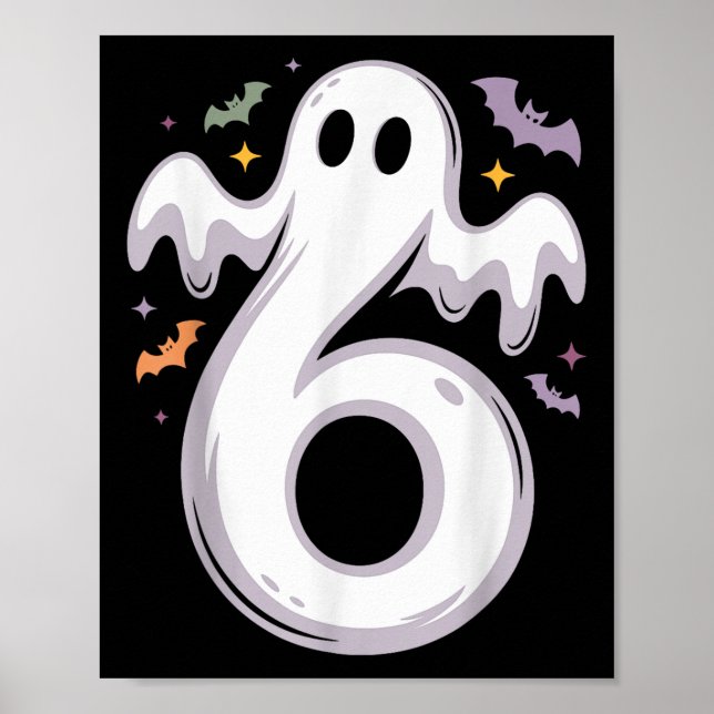 Póster Disfraz divertido de Halloween con meme de 6 fanta (Frente)