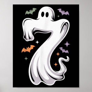 Póster Disfraz divertido de Halloween del meme de 7 fanta