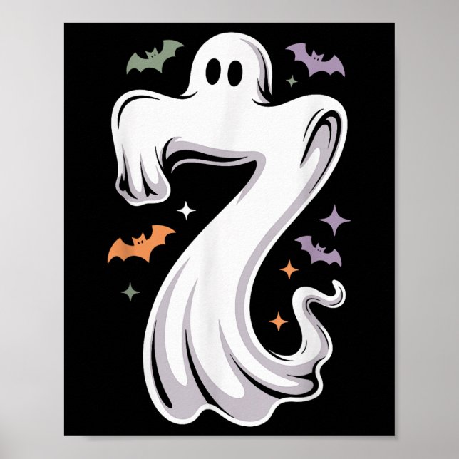 Póster Disfraz divertido de Halloween del meme de 7 fanta (Frente)