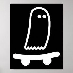 Póster Disfraz divertido de Halloween perezoso de monopat