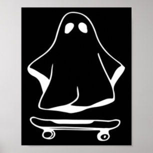 Póster Disfraz divertido de Halloween perezoso de monopat