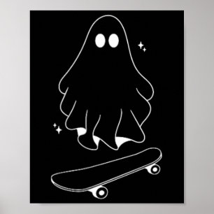 Póster Disfraz divertido de Halloween perezoso de monopat