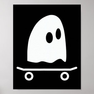 Póster Disfraz divertido de Halloween perezoso de monopat