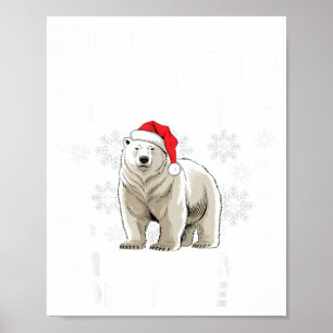 Póster Disfraz Divertido de Persona Oso Lar Luces de Navi