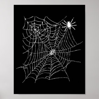 Póster Disfraz divertido de telaraña de Halloween para ho