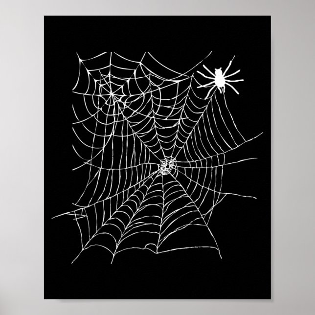 Póster Disfraz divertido de telaraña de Halloween para ho (Frente)