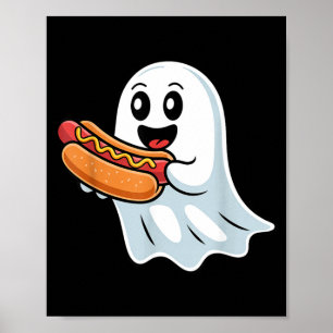 Póster Disfraz espeluznante de Halloween de fantasma Boo 