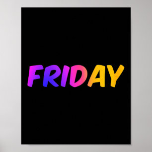 Póster Disfraz Fácil de Grupo Días de la Semana Frida