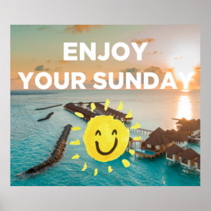 Póster Disfruta de tu domingo