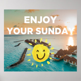 Póster Disfruta de tu domingo