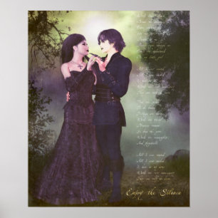 Póster Disfruta del silencio