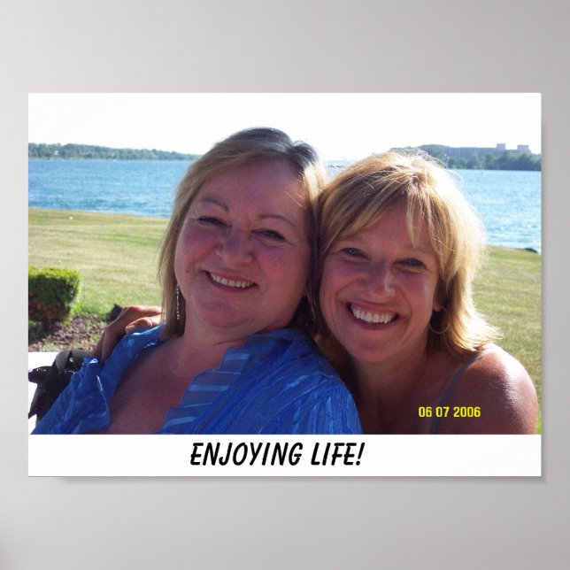 Póster ¡Disfrutando la Vida! (Frente)