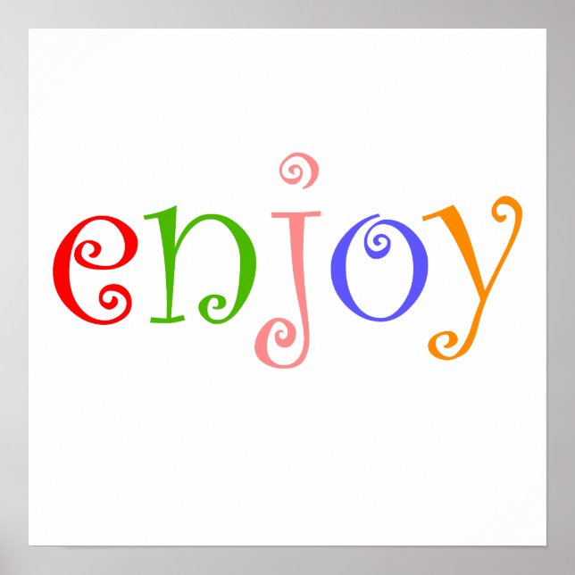 Póster Disfrutar (Frente)