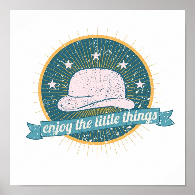 Póster Disfrutar de pequeñas cosas (Frente)