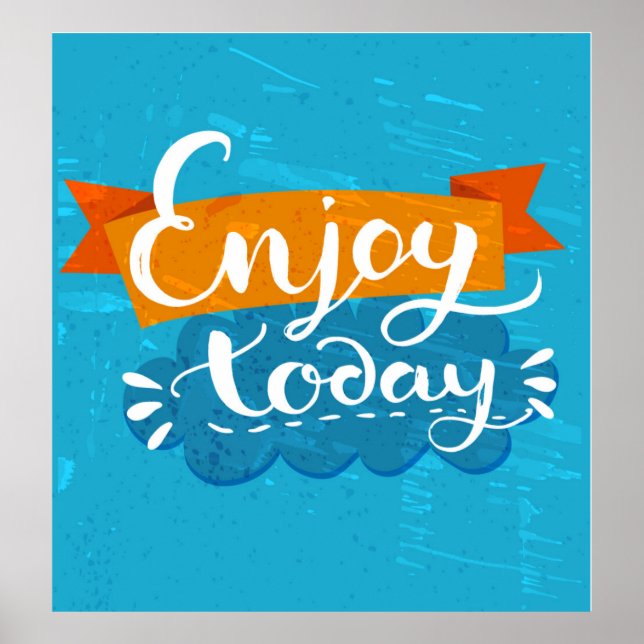 Póster Disfrutar hoy (Frente)