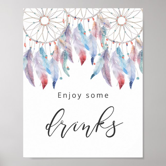Póster Disfrute de algunas bebidas Dreamcatcher Baby Show (Frente)