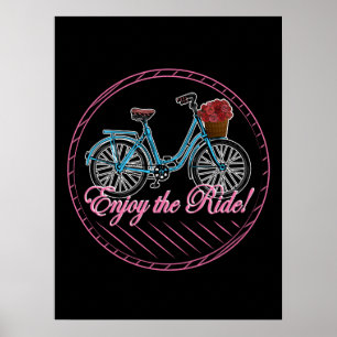 Póster Disfrute De La Bicicleta Ride Cute