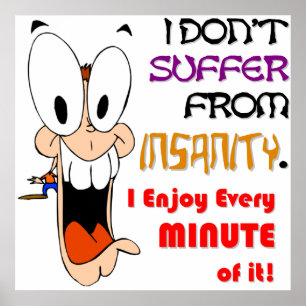 Póster DISFRUTO DE LA LOCURA (v2)