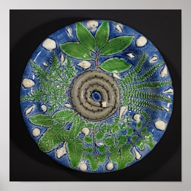 Póster Dish, Palissy Ware (Frente)