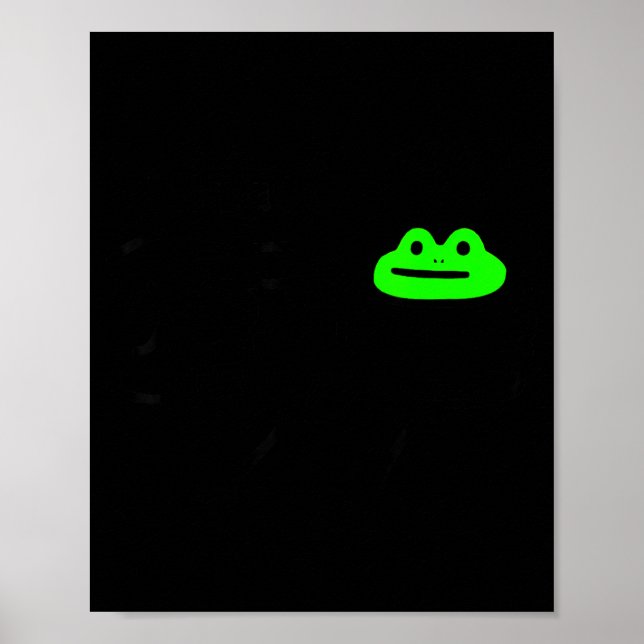 Póster Dishonest Frog Meme Behave No Funny Frog Meme Sayi (Frente)