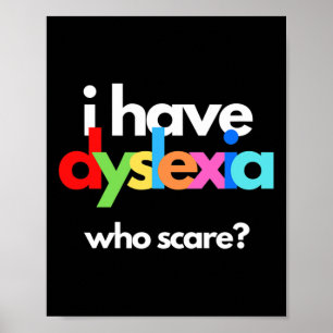 Póster Dislexia Conciencia Mes Semana Terapia Disléxica