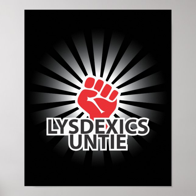 Póster ¡Disléxicos Únete! (Frente)
