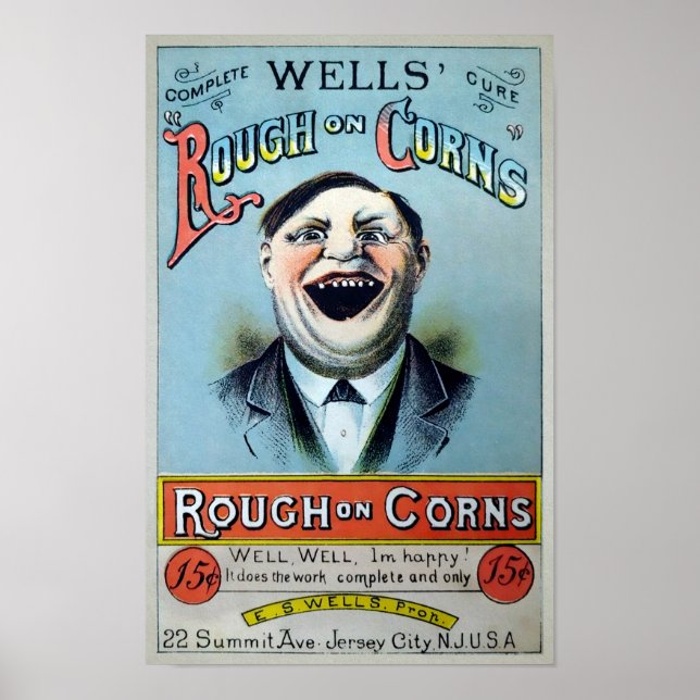 Póster Disminución de Wells en publicidad de maíz (Frente)
