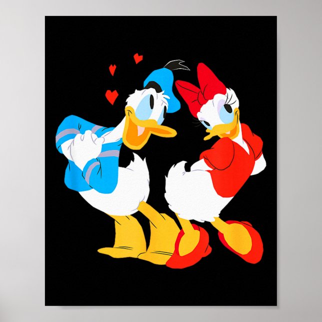 Póster Disney Donald And Daisy Sweethearts Valentine’s Da (Frente)