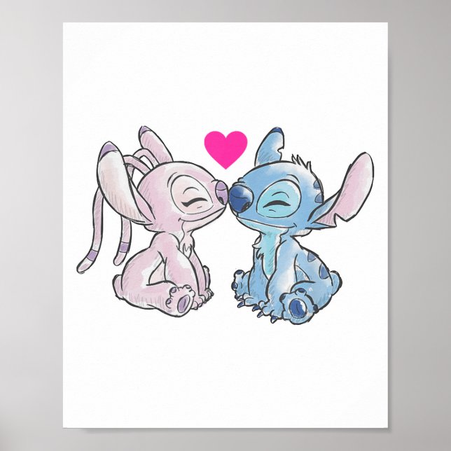 Póster Disney Lilo &amp; Stitch Valentines Day Stitch &am (Frente)