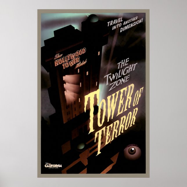 Póster Disney Parks Twilight Zone Tower of Terror (Frente)
