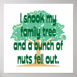 Póster Disparé mi árbol familiar