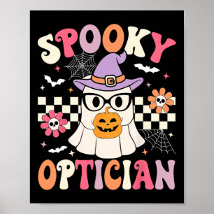 Póster Disparo de Halloween, Médico oftalmólogo óptico de