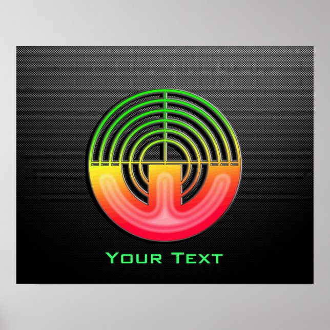 Póster Disparo deportivo brillante (Frente)