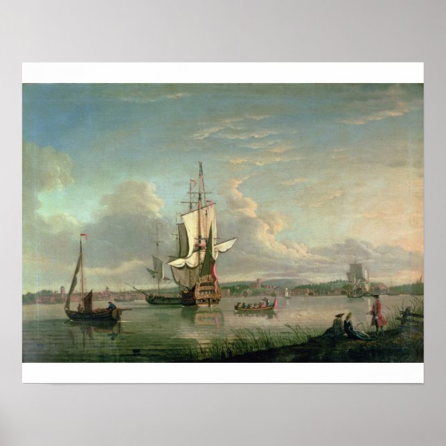 Póster Disparo en el Támesis de Woolwich (Frente)