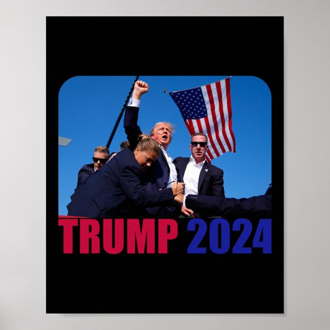 Póster Disparo en Rally de Pensilvania No hoy 1 (Frente)