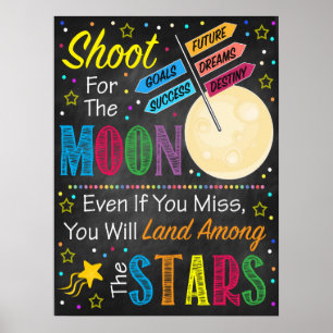 Póster Disparo Por El Poster De La Luna