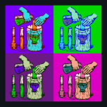 Póster Displaced Pop Art<br><div class="desc">A medida que nuestro conocimiento se construye sobre el universo, encontramos que nada es imposible. En String Theory el humor y el conocimiento son abundantes en nuestra diversa selección de prendas y recuerden que el 99% de los artículos que se ofrecen en mi galería pueden ser personalizados a su gusto!...</div>