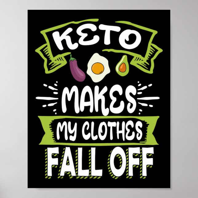 Póster Disposición Keto Ketogic De Bajo Carbón Cae La Rop (Frente)