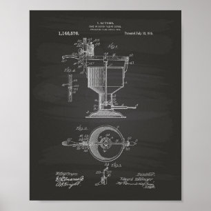 Póster Dispositivo de relleno de pasteles 1915 Patent Art