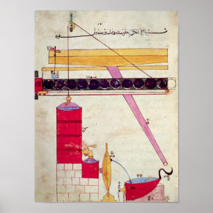 Póster Dispositivo para suministrar el agua a una fuente