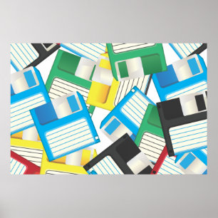 Póster Disquetes de disquete