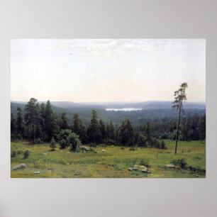 Póster Distancia forestal Ivan Shishkin
