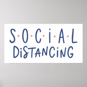 Póster Distancia social