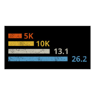 Póster Distancias de funcionamiento I - 5K 10K 13.1 26.2