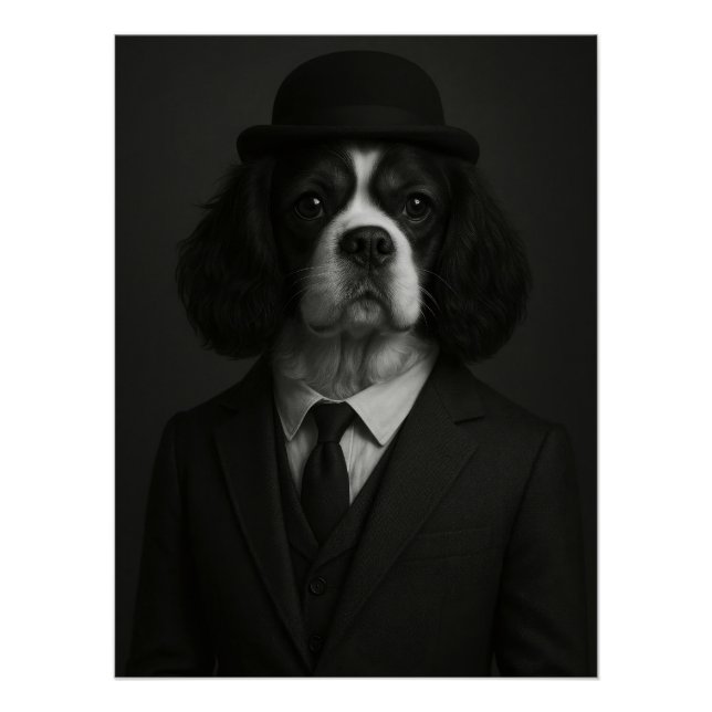 Póster Distinguished Cavalier King Charles Spaniel (Anverso)