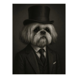 Póster Distinguished Shih Tzu Gentleman - Victorian