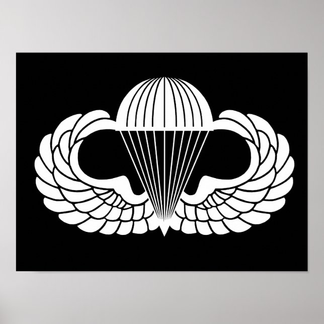 Póster distintivo de paracaidista (Frente)