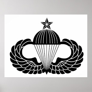 Póster Distintivo de paracaidista, Senior